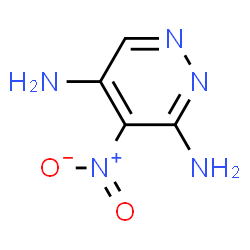 ChemSpider 2D Image | 4-Nitro-3,5-pyridazinediamine | C4H5N5O2