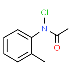 ChemSpider 2D Image | N-Chloro-N-(2-methylphenyl)acetamide | C9H10ClNO