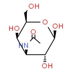 ChemSpider 2D Image | 3-Acetamido-3-deoxy-beta-D-galactopyranose | C8H15NO6