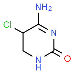 ChemSpider 2D Image | 4-Amino-5-chloro-5,6-dihydro-2(1H)-pyrimidinone | C4H6ClN3O