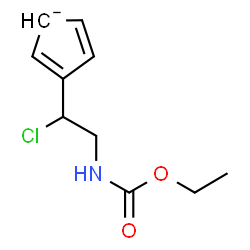 ChemSpider 2D Image | 3-{1-Chloro-2-[(ethoxycarbonyl)amino]ethyl}-2,4-cyclopentadienide | C10H13ClNO2