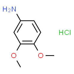ChemSpider 2D Image | 3,4-dimethoxyanilinium chloride | C8H12ClNO2