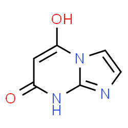 ChemSpider 2D Image | imidazo[1,2-a]pyrimidine-5,7-diol | C6H5N3O2
