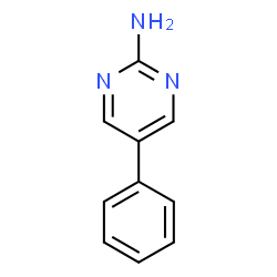 ChemSpider 2D Image | 5-Phenyl-2-pyrimidinamine | C10H9N3