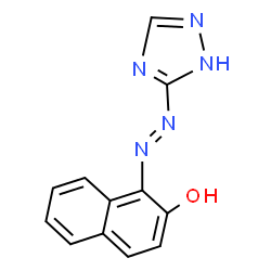 ChemSpider 2D Image | Naphthalen-2-ol, 1-(1H-1,2,4-triazol-3-ylazo)- | C12H9N5O