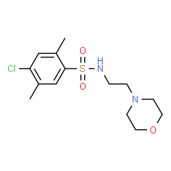 ChemSpider 2D Image | 4-Chloro-2,5-dimethyl-N-[2-(4-morpholinyl)ethyl]benzenesulfonamide | C14H21ClN2O3S