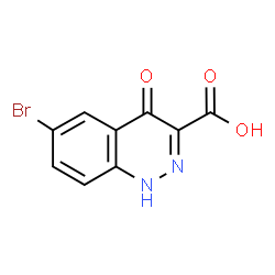 ChemSpider 2D Image | 6-Bromo-4-oxo-1,4-dihydro-3-cinnolinecarboxylic acid | C9H5BrN2O3