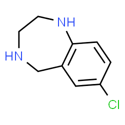 ChemSpider 2D Image | 7-Chloro-2,3,4,5-tetrahydro-1H-1,4-benzodiazepine | C9H11ClN2