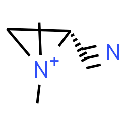 ChemSpider 2D Image | (2R)-2-Cyano-1,1-dimethylaziridinium | C5H9N2