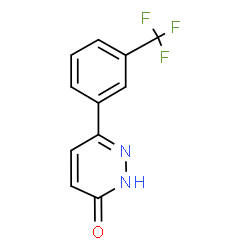 ChemSpider 2D Image | 6-[3-(Trifluoromethyl)phenyl]-3(2H)-pyridazinone | C11H7F3N2O
