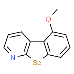 ChemSpider 2D Image | 5-Methoxy[1]benzoselenopheno[2,3-b]pyridine | C12H9NOSe