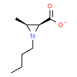ChemSpider 2D Image | (2S,3S)-1-Butyl-3-methyl-2-aziridinecarboxylate | C8H14NO2