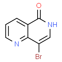 ChemSpider 2D Image | 8-bromo-6H-1,6-naphthyridin-5-one | C8H5BrN2O
