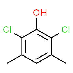 ChemSpider 2D Image | 2,6-Dichloro-3,5-dimethylphenol | C8H8Cl2O