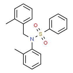 ChemSpider 2D Image | N-(2-Methylbenzyl)-N-(2-methylphenyl)benzenesulfonamide | C21H21NO2S