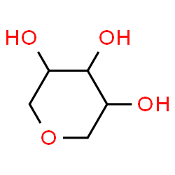 ChemSpider 2D Image | 2,3,4,5-tetrahydropyran-3,4,5-triol | C5H9O4