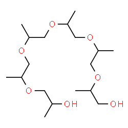 ChemSpider 2D Image | 2,5,8,11,14-Pentamethyl-3,6,9,12,15-pentaoxaoctadecane-1,17-diol | C18H38O7
