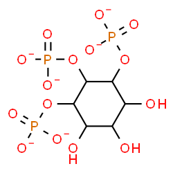 ChemSpider 2D Image | 4,5,6-Trihydroxy-1,2,3-cyclohexanetriyl tris(phosphate) | C6H9O15P3