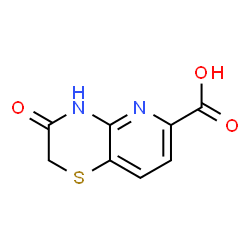 ChemSpider 2D Image | 3,4-Dihydro-3-oxo-2H-pyrido[3,2-b]-1,4-thiazine-6-carboxylic acid | C8H6N2O3S