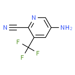 ChemSpider 2D Image | 5-amino-3-(trifluoromethyl)picolinonitrile | C7H4F3N3