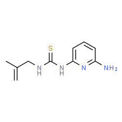 ChemSpider 2D Image | 1-(6-Amino-2-pyridinyl)-3-(2-methyl-2-propen-1-yl)thiourea | C10H14N4S