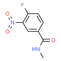 ChemSpider 2D Image | 4-Fluoro-N-methyl-3-nitrobenzamide | C8H7FN2O3