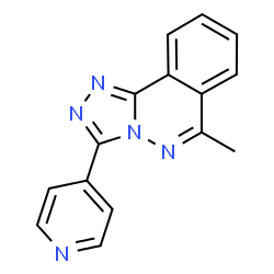 ChemSpider 2D Image | 6-Methyl-3-(4-pyridinyl)[1,2,4]triazolo[3,4-a]phthalazine | C15H11N5