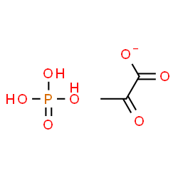 ChemSpider 2D Image | 2-oxopropanoate; phosphoric acid | C3H6O7P