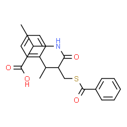 ChemSpider 2D Image | N-{2-[(Benzoylsulfanyl)methyl]-3-phenylbutanoyl}alanine | C21H23NO4S