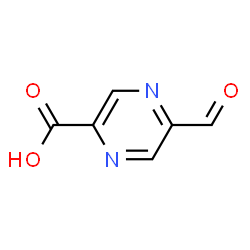 ChemSpider 2D Image | 5-Formyl-2-pyrazinecarboxylic acid | C6H4N2O3