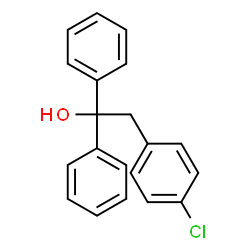 ChemSpider 2D Image | 4-Chlorobenzyl diphenyl carbinol | C20H17ClO