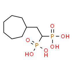 ChemSpider 2D Image | (2-Cycloheptyl-1,1-ethanediyl)bis(phosphonic acid) | C9H20O6P2