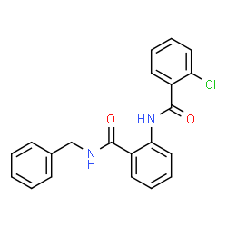 ChemSpider 2D Image | N-[2-(Benzylcarbamoyl)phenyl]-2-chlorobenzamide | C21H17ClN2O2