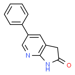 ChemSpider 2D Image | 5-phenyl-1H,2H,3H-pyrrolo[2,3-b]pyridin-2-one | C13H10N2O