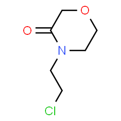 ChemSpider 2D Image | 4-(2-Chloroethyl)-3-morpholinone | C6H10ClNO2