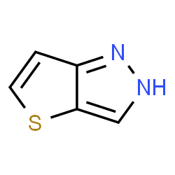 ChemSpider 2D Image | 1H-Thieno[3,2-c]pyrazole | C5H4N2S