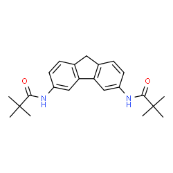 ChemSpider 2D Image | N,N'-9H-Fluorene-3,6-diylbis(2,2-dimethylpropanamide) | C23H28N2O2