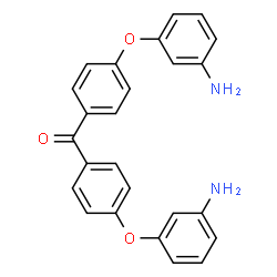 ChemSpider 2D Image | 4,4'-Bis(3-Aminophenoxy)Benzophenone | C25H20N2O3