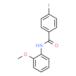 ChemSpider 2D Image | 4-Iodo-N-(2-methoxyphenyl)benzamide | C14H12INO2