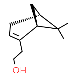 ChemSpider 2D Image | 2-[(1S,5R)-6,6-Dimethylbicyclo[3.1.1]hept-2-en-2-yl]ethanol | C11H18O