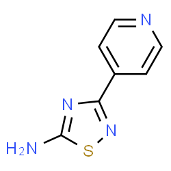 ChemSpider 2D Image | 3-(4-Pyridinyl)-1,2,4-thiadiazol-5-amine | C7H6N4S
