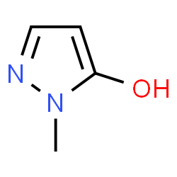 ChemSpider 2D图像|1-甲基吡唑-5-醇|C4H6N2O