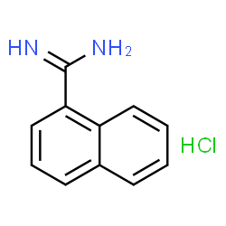 ChemSpider 2D Image | naphthalene-1-carboxamidine hydrochloride | C11H11ClN2