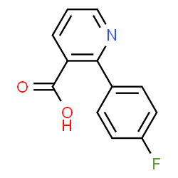 ChemSpider 2D Image | 2-(4-Fluorophenyl)nicotinic acid | C12H8FNO2
