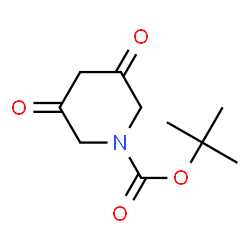 ChemSpider 2D Image | tert-Butyl 3,5-dioxopiperidine-1-carboxylate | C10H15NO4