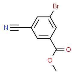 ChemSpider 2D Image | Methyl 3-bromo-5-cyanobenzoate | C9H6BrNO2