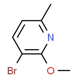 ChemSpider 2D Image | 3-Bromo-2-methoxy-6-picoline | C7H8BrNO