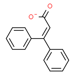 ChemSpider 2D Image | 3,3-Diphenylacrylate | C15H11O2