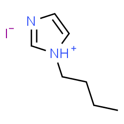 ChemSpider 2D Image | 1-Butyl-1H-imidazol-1-ium iodide | C7H13IN2