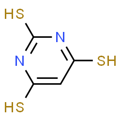 ChemSpider 2D Image | 2,4,6-Pyrimidinetrithiol | C4H4N2S3